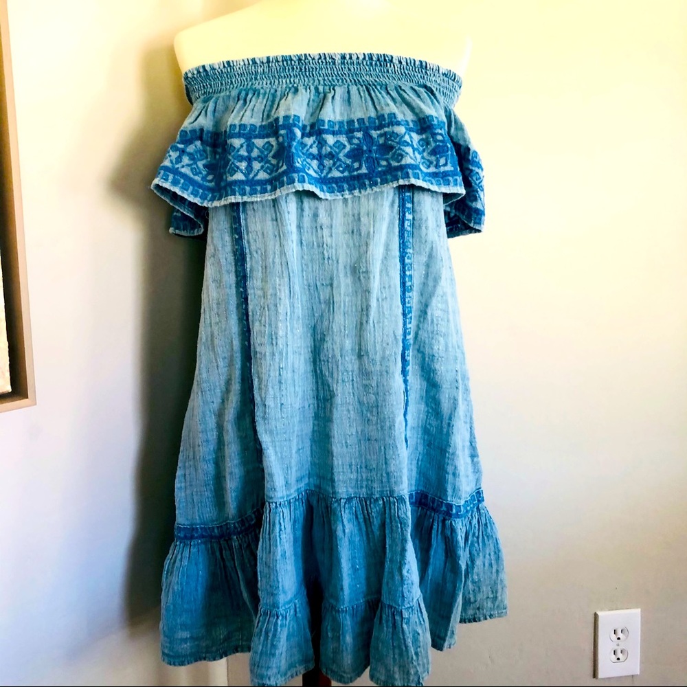 Muche & Muchette off shoulder pool beach dress S